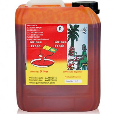 Guinea Fresh Huile de Palme Rouge 4 x 5 L