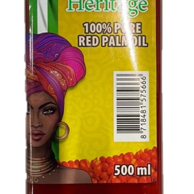 Nigeria Heritage Huile de Palme Rouge 24 x 500 ml
