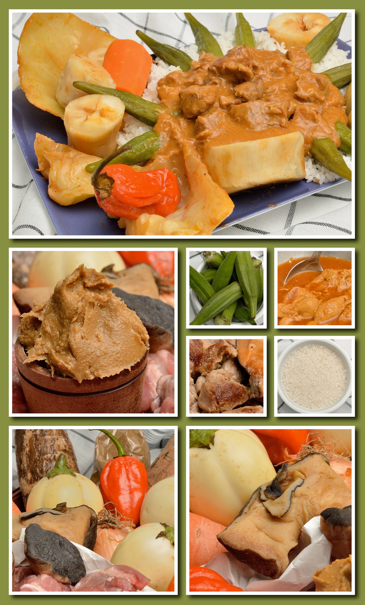 Mafé, viande mijotée dans une sauce à la pâte d'arachide