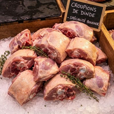 Croupions de dinde (courpillon) surgelés — Carton 10 kg