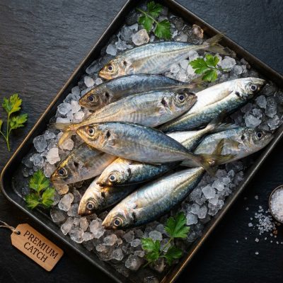 Poisson Chinchard entier surgelé — Carton 20 kg