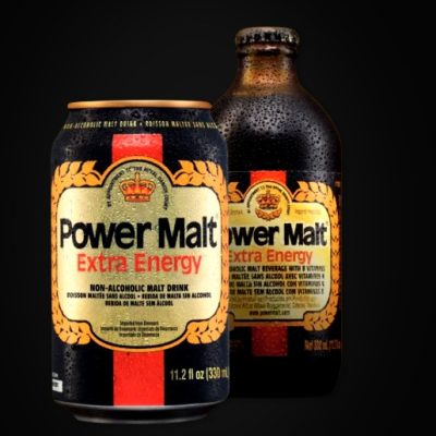 Power Malt — Boisson maltée sans alcool, carton 24 x 33 cl